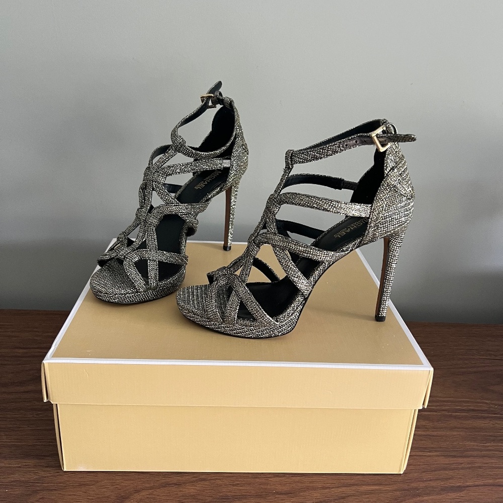 MICHAEL Michael Kors Glitter Platform Heels